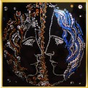 Картина из кристаллов сваровски Солнце и Луна