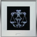 Картина из кристаллов сваровски Знак зодиака Весы средний