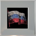 Картина из страз сваровски Флаг России с паспарту