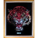 Картина из страз сваровски Тигр цветной