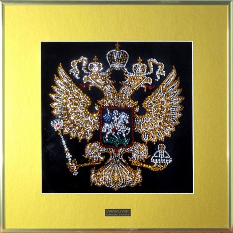 Изображение герба России с паспарту