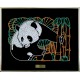 Картина из кристаллов сваровски Панда цветная