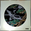 Картина из кристаллов сваровски Цапля летящая цветная